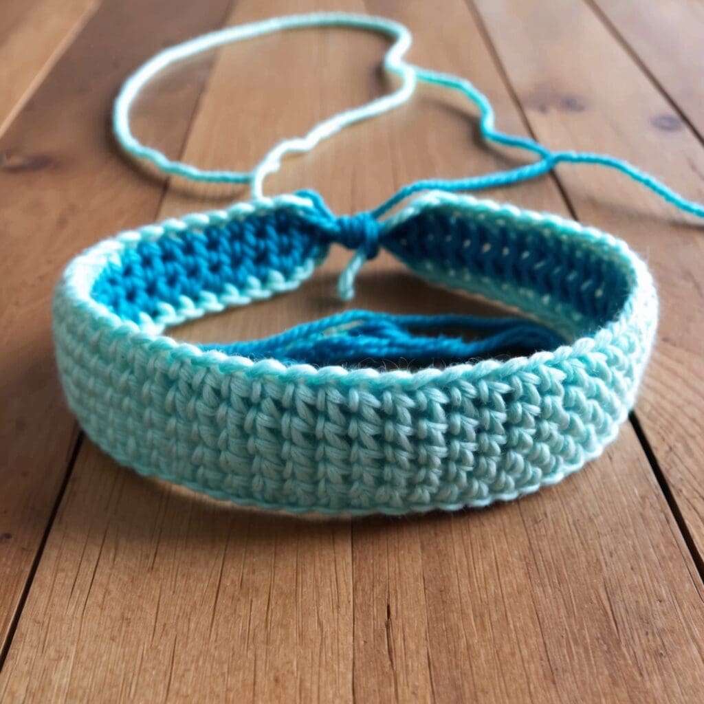 Easy crochet headband 3