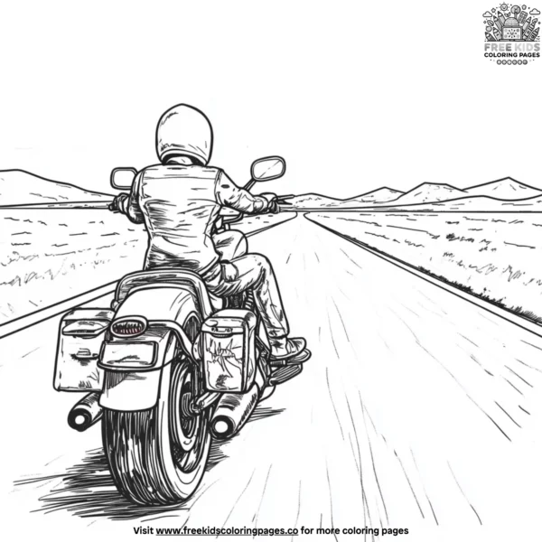 Easy rider coloring pages