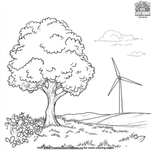 Eco Earth Coloring Pages