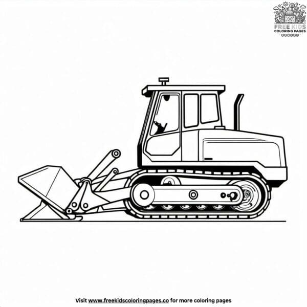 Efficient asphalt paver coloring pages