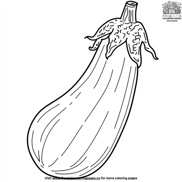 Eggplant coloring pages