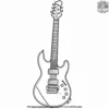 Electric Guitar Coloring Pages