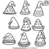 Elf Hat Coloring Pages