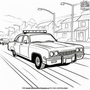 Emergency Vehicle Etiquette Coloring Pages