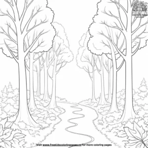 Enchanted Forest Path Coloring Pages