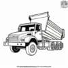 Energetic Tipper Truck Coloring Pages