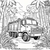 Explorer Truck Coloring Pages