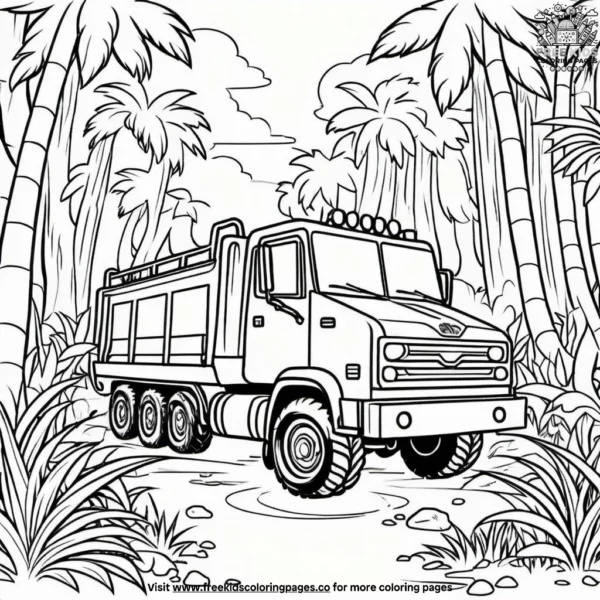 Explorer truck coloring pages