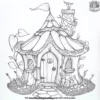 Fairy House Coloring Pages