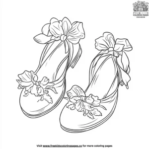 Fairy Shoes Coloring Pages