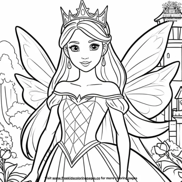 Fairy tale princess coloring pages