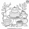 Fall Baking Coloring Pages