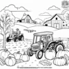 Fall Farm Life Coloring Pages