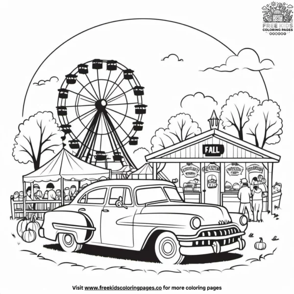 Fall festival coloring pages