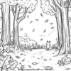 Fall Forest Adventures Coloring Pages