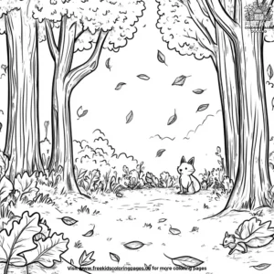 Fall Forest Adventures Coloring Pages