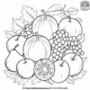 Fall Fruit Fiesta Coloring Pages