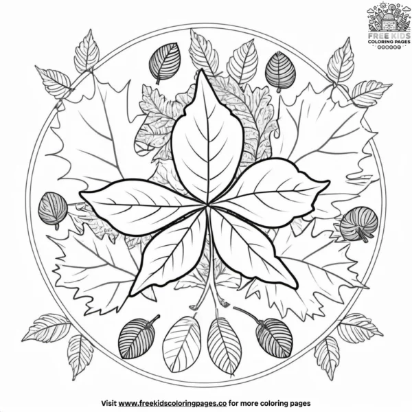 Fall mindfulness coloring pages