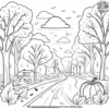 Fall Weather Coloring Pages