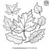 Falling Leaves Coloring Pages