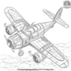 Fantasy Airplane Coloring Pages