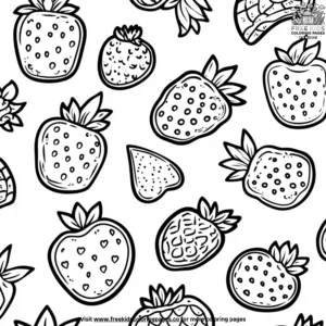 Fantasy Fruit Cookie Coloring Pages