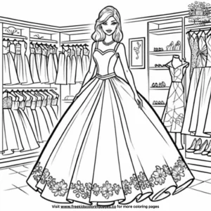 Fashion Boutique Coloring Pages