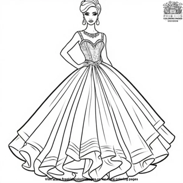 Fashion icons coloring pages