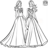 Fashion Models Coloring Pages