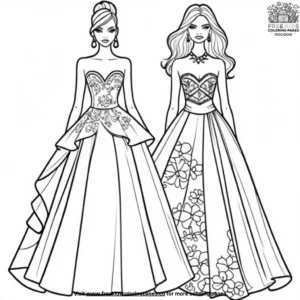 Fashion Week Outfits Coloring Pages