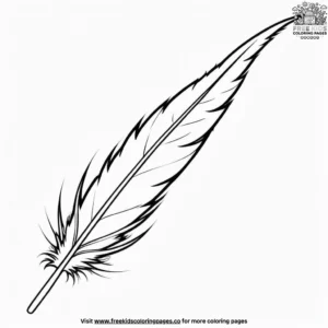 Feather designs coloring pages