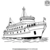 Ferry Coloring Pages