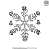 Festive Snowflake Coloring Pages