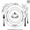 Festive Table Settings Coloring Pages