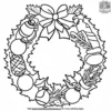 Festive Wreath Coloring Pages