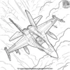 Fighter Jet Coloring Pages