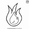 Fire Emoji Coloring Pages