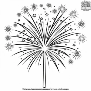 Fireworks Coloring Pages