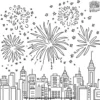 Fireworks Display Coloring Pages