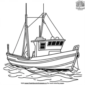 Fishing Boat Coloring Pages