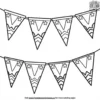 Flag Bunting Coloring Pages