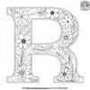 Floral ABC Beauty Coloring Pages