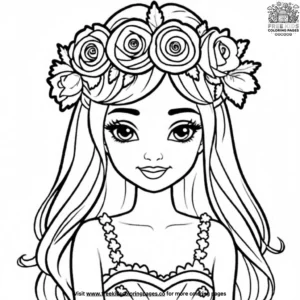 Flower Crowns Coloring Pages