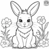 Fluffy Bunnies Coloring Pages