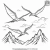 Flying Pterosaur Adventures Coloring Pages