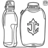 Footballer Water Bottle Coloring Pages