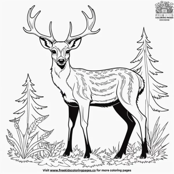 Forest animals coloring pages