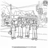 Friendly Crossing Guard Coloring Pages