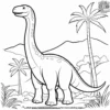 Friendly Dinosaur Safari Coloring Pages