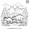 Friendly Dinosaur World Coloring Pages